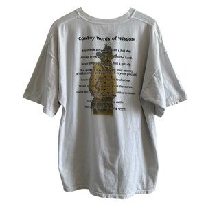 Park City Utah Cowboy Words Of Wisdom Graphic Tee Short Sleeve size XXL